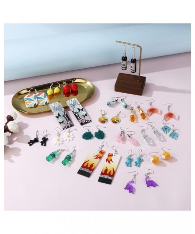 20 Pairs Mixed Weird Cute Earrings Funny Dangle Drop Resin Acrylic & Metal Earrings Set for Women Girls Anime Cosplay Rubber ...