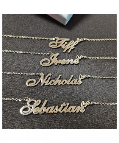 Custom Name Necklace Customized Personalized Plated Name Necklace for Mother Daughter Friendship Women Valentine's Day Christ...