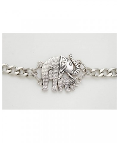 Women Western Fashion Jewelry Boot Chain Bracelet Silver Metal Shoe Anklet Bling Elephant Charm India $11.75 Anklets