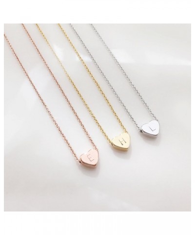 Gold Heart Necklace Initial Necklace Bridesmaid Gift Graduation Gift for Her H $13.25 Necklaces