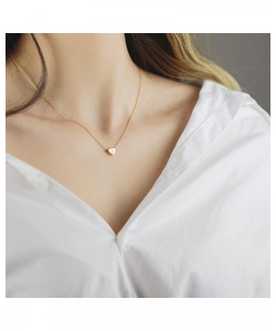 Gold Heart Necklace Initial Necklace Bridesmaid Gift Graduation Gift for Her H $13.25 Necklaces