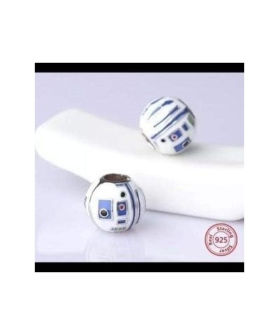 Drone Robot Enamel 925 Sterling Silver Charm Bead for Pandora & Similar Charm Bracelets or Necklaces $21.20 Bracelets