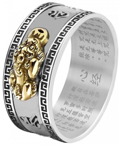 HJ HUAJ Feng Shui Ring Feng Shui PiXiu Mantra Ring PiXiu Rings,Anillo PiXiu Anillo De La Suerte Feng Shui Amulet Lucky Wealth...