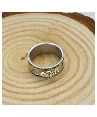 HJ HUAJ Feng Shui Ring Feng Shui PiXiu Mantra Ring PiXiu Rings,Anillo PiXiu Anillo De La Suerte Feng Shui Amulet Lucky Wealth...