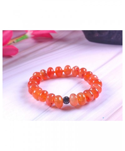 Carnelian Crystal Gemstone Bracelet| Programmed| Crystal Healing I Unisex I Willpower I Safety I Overcome abuse $26.10 Bracelets