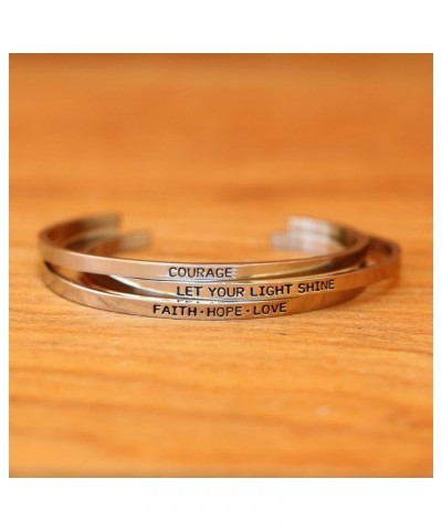 Inspirational Inspiration Cuff Bangle Bracelets in Stainless Steel I Refuse to Sink $11.73 Bracelets