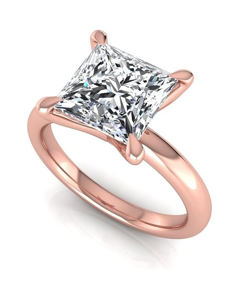 IGI Certified 2 Carat Princess Lab Grown Diamond (H, VS1) 14K Gold Womens Solitaire Engagement Wedding Ring Rose Gold $537.98...