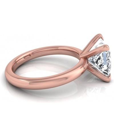 IGI Certified 2 Carat Princess Lab Grown Diamond (H, VS1) 14K Gold Womens Solitaire Engagement Wedding Ring Rose Gold $537.98...