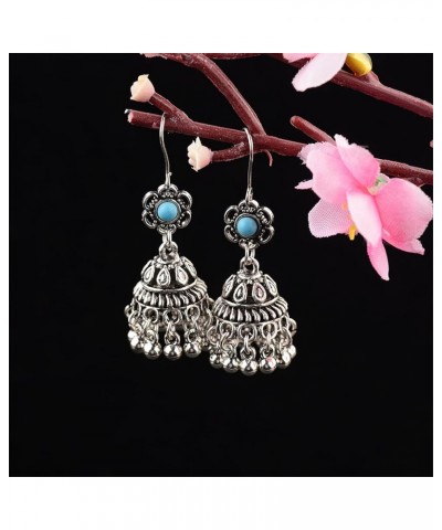 Indian Vintage Silver Bohemian Tassel Drop Earrings Bridal For Women Boho Ethnic Afghan Retro Gold Tribal Egypt Nepal Gypsy J...