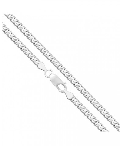 Solid 925 Sterling Silver Curb Chain Necklace, Sizes 2.2mm - 9.5mm 22in, 9.5mm Curb Chain $40.70 Necklaces