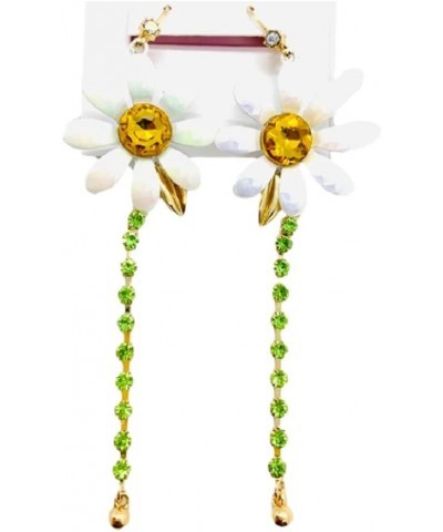 Daisy Earrings Daisy Flower Linear Earrings $18.06 Earrings