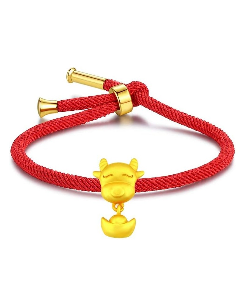 12 Chinese Zodiac Animal Charms Bracelet New Year Lucky Red String Bracelet for Women Goat Bracelet $9.85 Bracelets