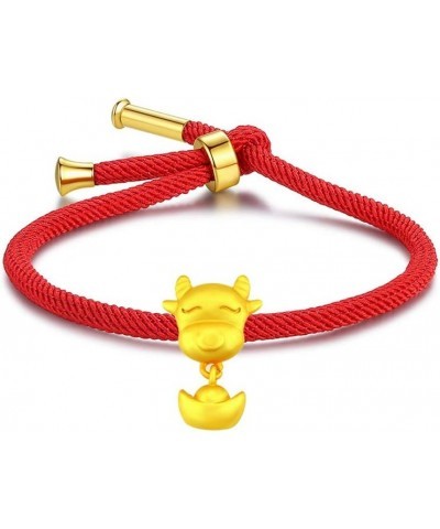 12 Chinese Zodiac Animal Charms Bracelet New Year Lucky Red String Bracelet for Women Goat Bracelet $9.85 Bracelets