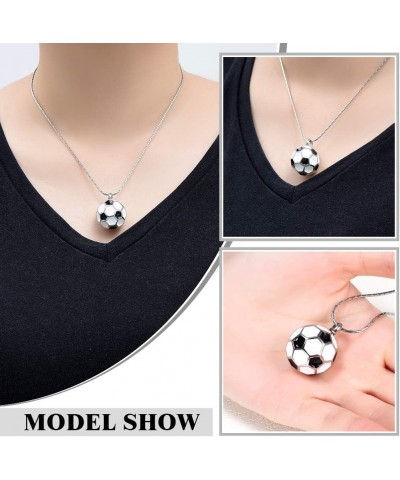 Football Cremation Jewelry for Ashes Memorial Urn Necklace Stainless Steel Soccer Pendant Keepsake Ashes Holder Customize $12...