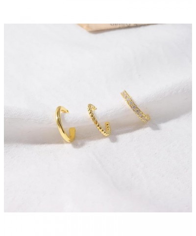 Ear Cuffs Non Piercing Ear Cuff Earrings for Women Gold Ear Cuff 14K Gold Plated Earrings Non Pierced Clip on Cartilage Earri...