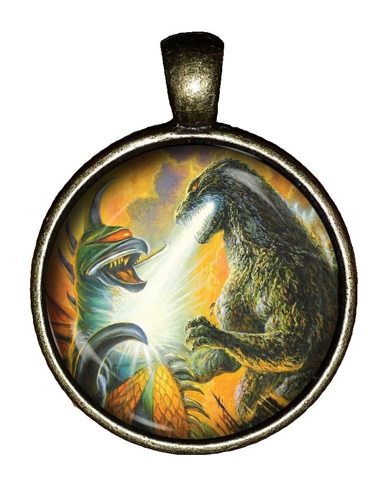 Godzilla vs. Gigan Necklaces Handmade Kaiju Monsters Jewelry Pendant Charm Gift $14.11 Necklaces