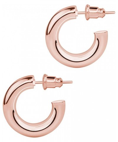 Thick Gold Hoop Earrings for Women, Chunky Gold Hoops 20mm-40mm Rose Gold 40.0 Millimeters $11.38 Earrings