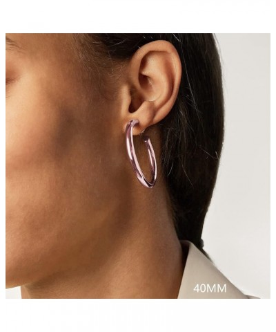 Thick Gold Hoop Earrings for Women, Chunky Gold Hoops 20mm-40mm Rose Gold 40.0 Millimeters $11.38 Earrings