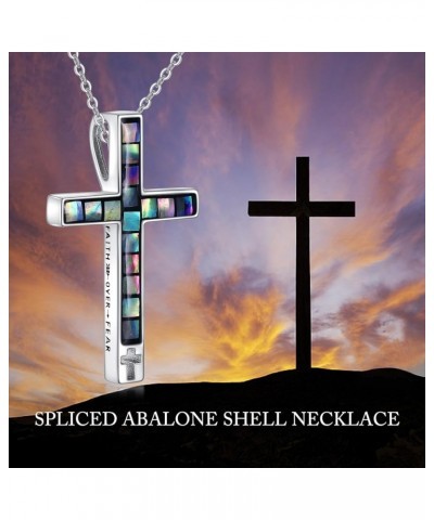 Cross Necklaces for Women Sterling Silver Mom/Sister/Moonstone/Celtic/Claddagh Necklaces Gifts for Mom Women cross $28.67 Nec...