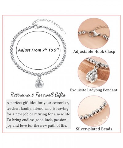 Retirement Gifts for Women 2024 Coworker Farewell Gifts with Gift Message Card, Good Luck Bracelet Goodbye Leaving Gifts Goin...