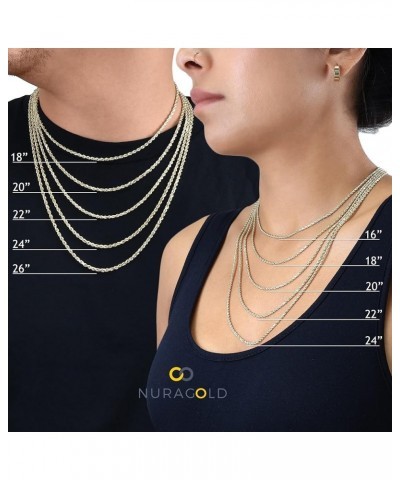 10k Yellow Gold 4.5mm Cuban Curb Link Chain Pendant Necklace, Mens Womens Jewelry 16" 18" 20" 22" 24" 26" 28" 30 26 $120.43 N...