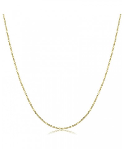 14k Gold 1.2 mm Round Cable Chain Necklace (16, 18, 20, 22, 24 or 30 inch) 22.0 Inches $48.75 Necklaces