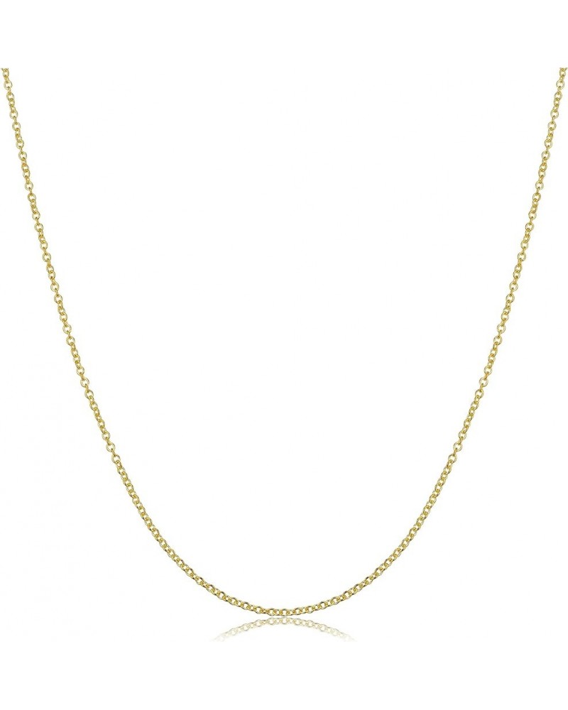 14k Gold 1.2 mm Round Cable Chain Necklace (16, 18, 20, 22, 24 or 30 inch) 22.0 Inches $48.75 Necklaces