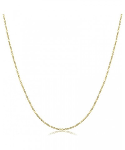 14k Gold 1.2 mm Round Cable Chain Necklace (16, 18, 20, 22, 24 or 30 inch) 22.0 Inches $48.75 Necklaces