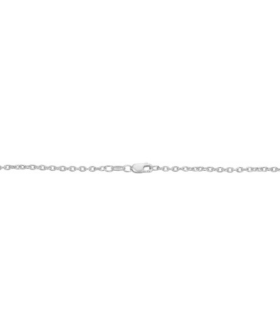 Sterling Silver or Yellow Gold Over Sterling Silver Cable Chain Necklace for Women (1.2 mm, 1.6 mm or 2.1 mm) 24 inch 2.1 mm ...