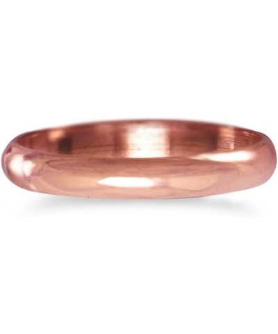 Uncoated Solid Pure Copper Ring Band for Men & Women | Made In USA | 3mm, 6mm, 8mm | Size 6-12 3mm Plain Band-Size 7 $15.07 R...