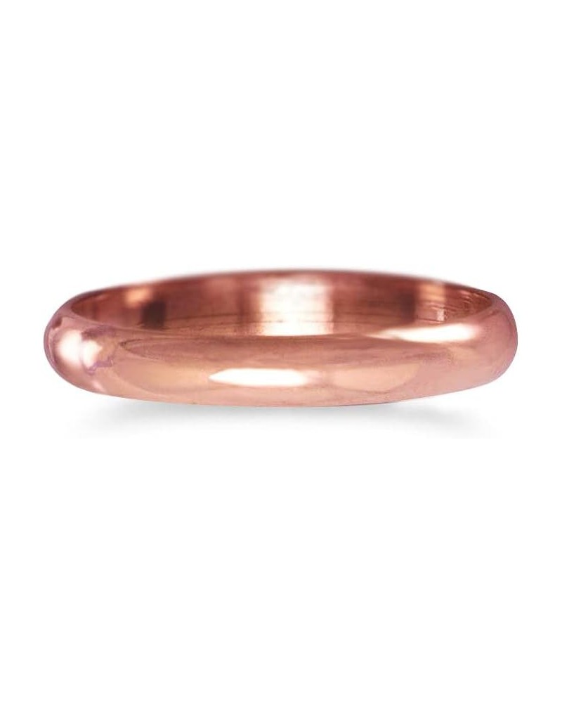 Uncoated Solid Pure Copper Ring Band for Men & Women | Made In USA | 3mm, 6mm, 8mm | Size 6-12 3mm Plain Band-Size 7 $15.07 R...