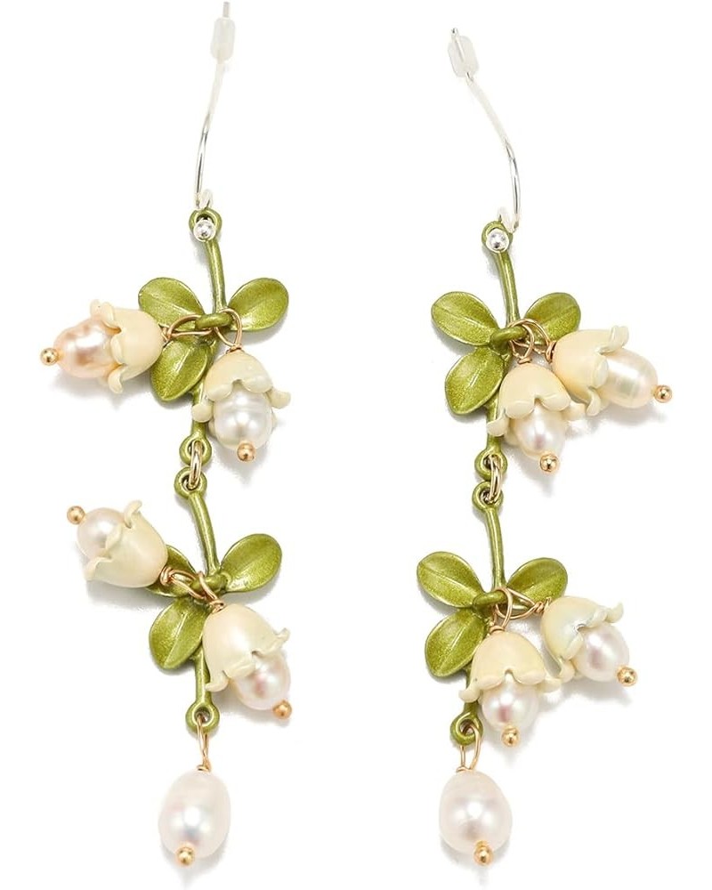 Lily of the Valley Earrings Drop Dangle Lily Earrings for Valentines Day Gifts Jewelry lily 7 $14.08 Earrings