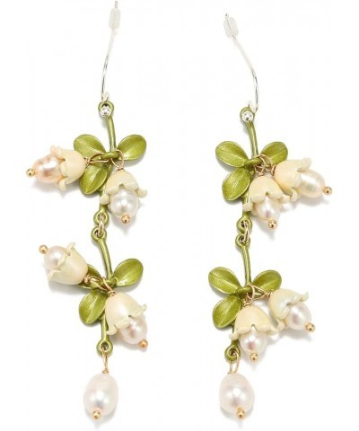 Lily of the Valley Earrings Drop Dangle Lily Earrings for Valentines Day Gifts Jewelry lily 7 $14.08 Earrings