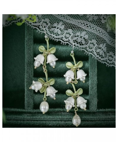 Lily of the Valley Earrings Drop Dangle Lily Earrings for Valentines Day Gifts Jewelry lily 7 $14.08 Earrings