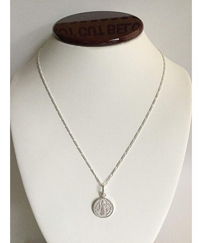 925 Sterling Silver Saint Benedict Necklace 18" Long 24X15mm / 925 Plata ESTERLINA Cadena DE SAN Benito 18" Largo $17.69 Neck...