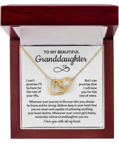 To My Granddaughter Necklace, Granddaughter Gifts From Grandma Grandmother Or Grandpa Grandfather, Jewelry Gifts For Granddau...