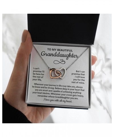 To My Granddaughter Necklace, Granddaughter Gifts From Grandma Grandmother Or Grandpa Grandfather, Jewelry Gifts For Granddau...