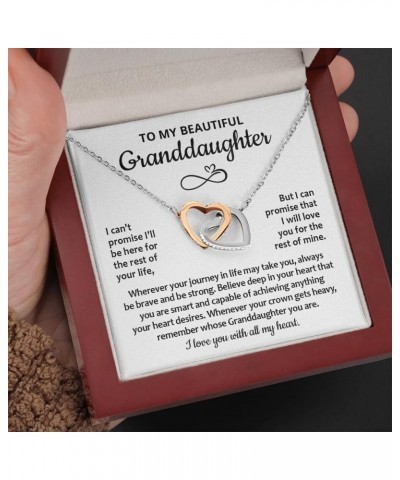 To My Granddaughter Necklace, Granddaughter Gifts From Grandma Grandmother Or Grandpa Grandfather, Jewelry Gifts For Granddau...