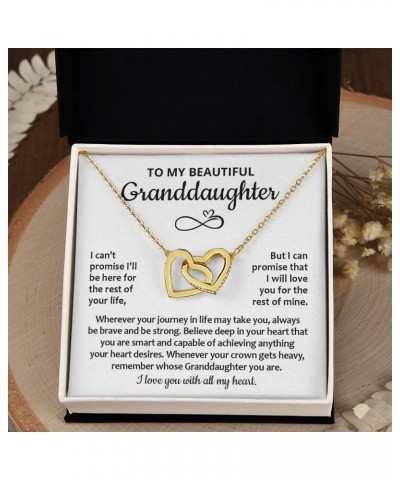 To My Granddaughter Necklace, Granddaughter Gifts From Grandma Grandmother Or Grandpa Grandfather, Jewelry Gifts For Granddau...