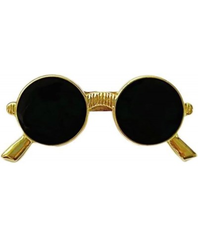 Fashion Vintage Gold Enamel Lapel Pins,Sunglasses Brooch Hat Decorative Pins Anti-Slip Neckline Brooch Suit Accessory Glasses...