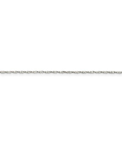 925 Sterling Silver Twisted Polished .5mm Fancy Chain Necklace Spring Ring Jewelry Gifts for Women - Length Options: 16 18 20...