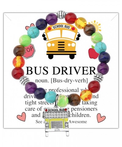 School Bus Driver Appreciation Gifts Bus Driver Charm Bracelet/Necklace Bus Driver Thank You Gift Retirement Gifts Bus Driver...