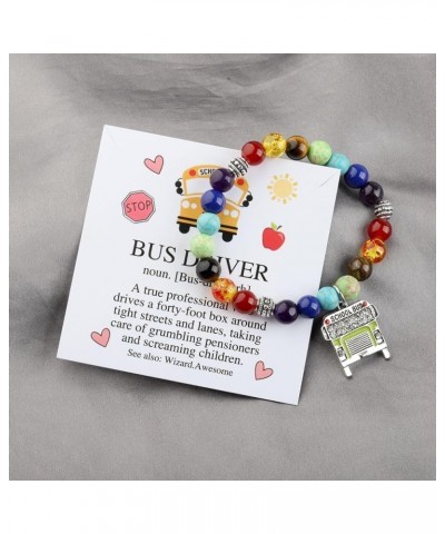 School Bus Driver Appreciation Gifts Bus Driver Charm Bracelet/Necklace Bus Driver Thank You Gift Retirement Gifts Bus Driver...