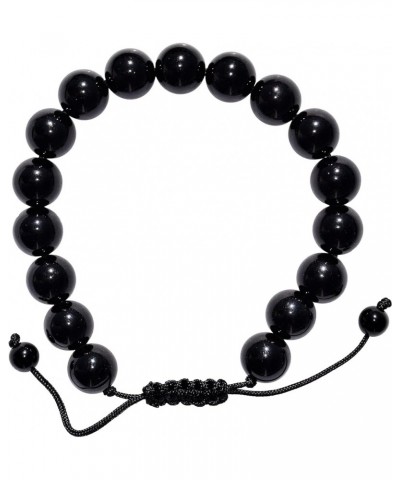 Metaphysical Bracelets - Gifts for Women Men Mom Kids Black Obsidian 10mm Adjustable $11.28 Bracelets