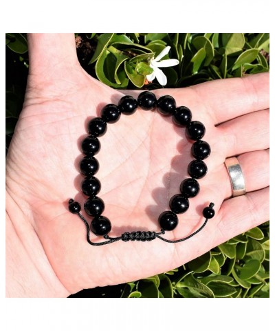 Metaphysical Bracelets - Gifts for Women Men Mom Kids Black Obsidian 10mm Adjustable $11.28 Bracelets