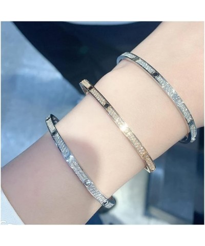 Men Women Bracelet 18K Gold Plated Classic Style Couple Bracelet Jewelry Gifts Christmas Waterproof Summer 22cm No diamonds5 ...