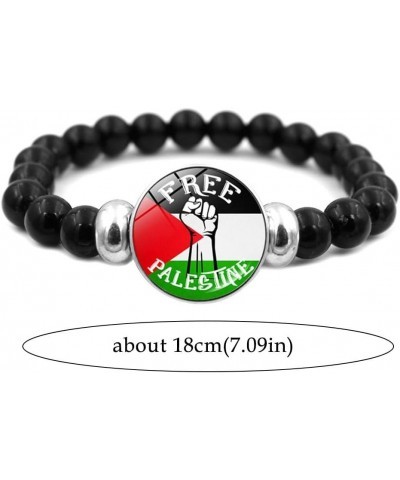 Palestine Flag Bracelet,Adjustable Bracelet Wristband Palestinian Flag Jewelry for Women Men,Adjustable Palestinian Flag Wris...