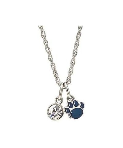 Penn State Jewelry Necklace for Women 6 - Penn State - Paw Necklace with Crystal $12.04 Necklaces