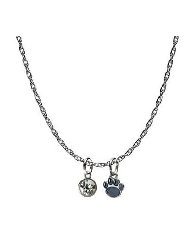 Penn State Jewelry Necklace for Women 6 - Penn State - Paw Necklace with Crystal $12.04 Necklaces