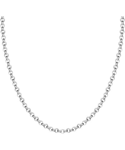 925 Sterling Silver Solid Round Rolo Chain Necklace For Women & Girls 1.5mm, 2mm - Made in Italy Comes With a Gift Box 22.0 I...